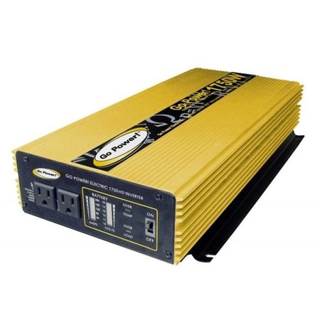 CARMANAH TECHNOLOGIES Power Inverter, Modified Sine Wave, 3,500 W Peak, 1,750 W Continuous, 3 Outlets GP-1750 HD